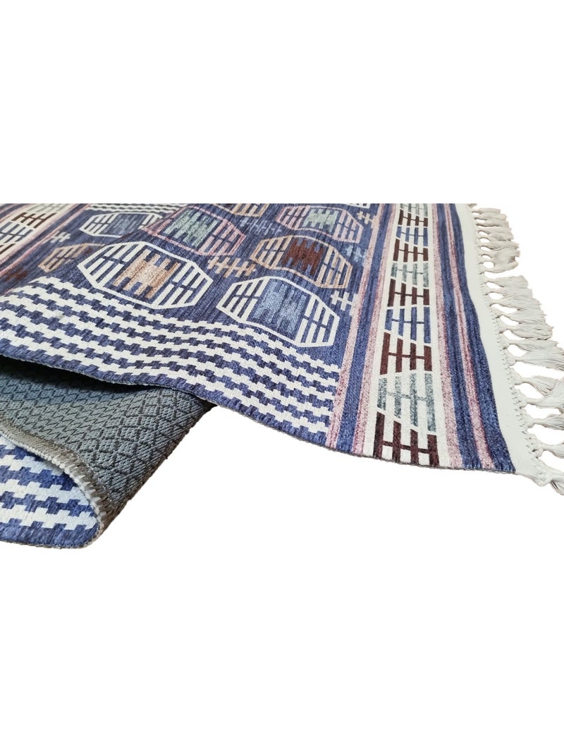 Tapis d'intérieur BERBERE Bleu - Kiabi