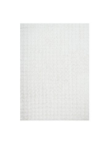 Tapis d'intérieur bubble blanc effet fausse fourrure Bumpy
