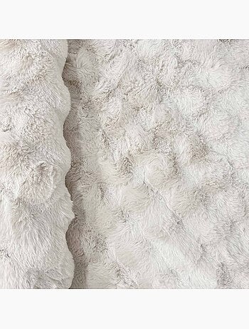 Tapis d'intérieur bubble blanc effet fausse fourrure Bumpy