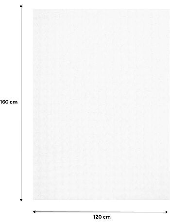 Tapis d'intérieur bubble blanc effet fausse fourrure Bumpy
