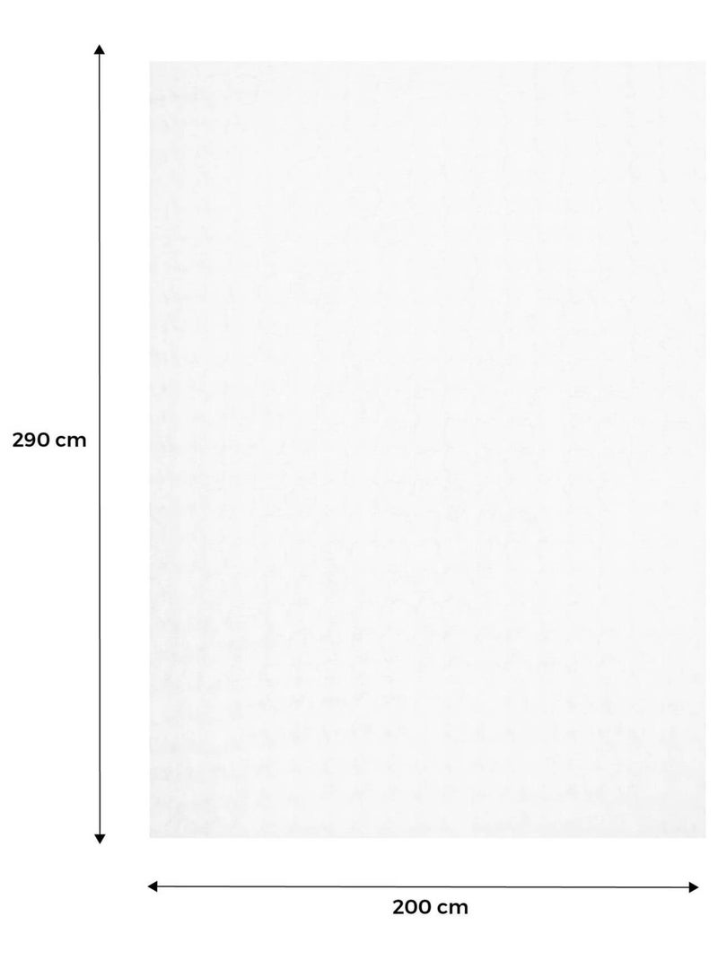 Tapis d'intérieur bubble blanc effet fausse fourrure Bumpy Blanc - Kiabi