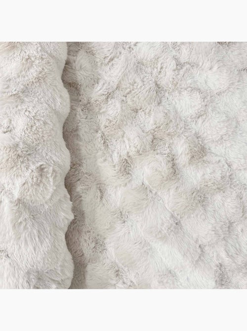 Tapis d'intérieur bubble blanc effet fausse fourrure Bumpy - Kiabi