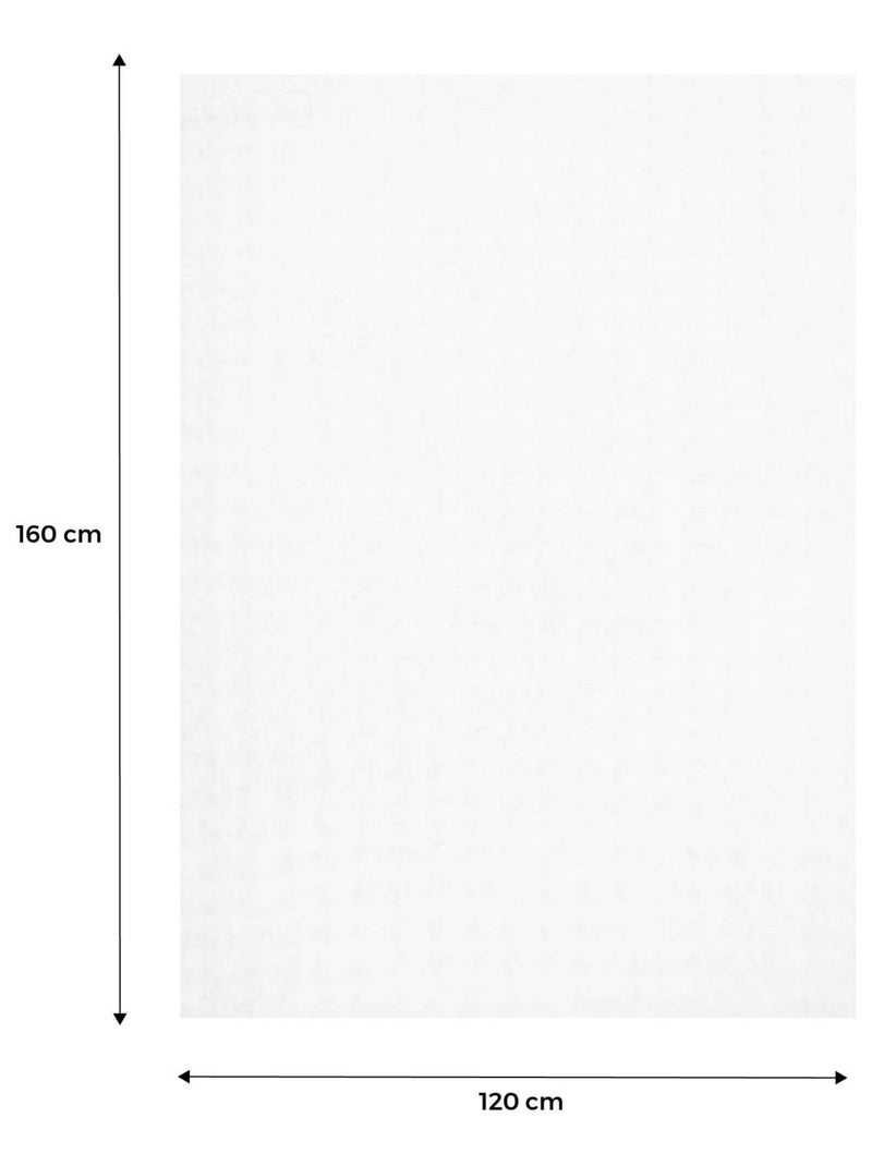 Tapis d'intérieur bubble blanc effet fausse fourrure Bumpy Blanc - Kiabi