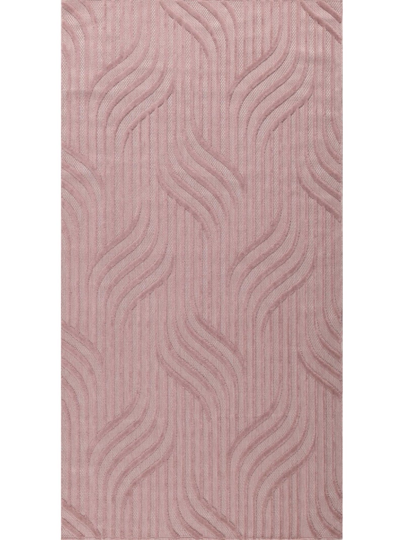 Tapis d'intérieur et d'extérieur à motifs Rose - Kiabi