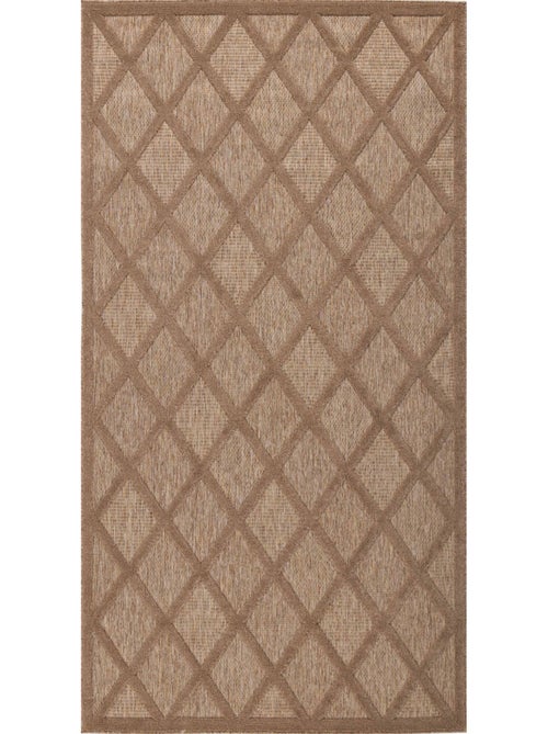 Tapis d'intérieur et d'extérieur motifs losange - Kiabi