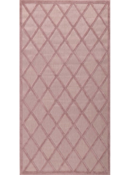 Tapis d'intérieur et d'extérieur motifs losange - Kiabi