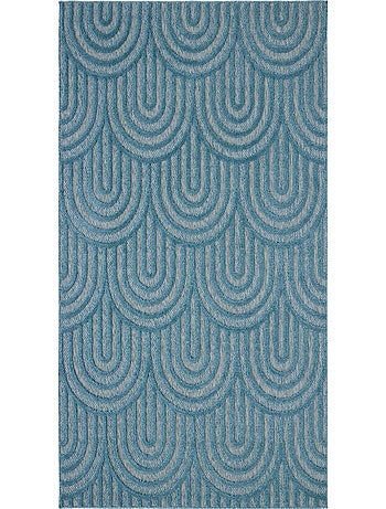 Tapis d'intérieur et extérieur motifs arcs Santorini