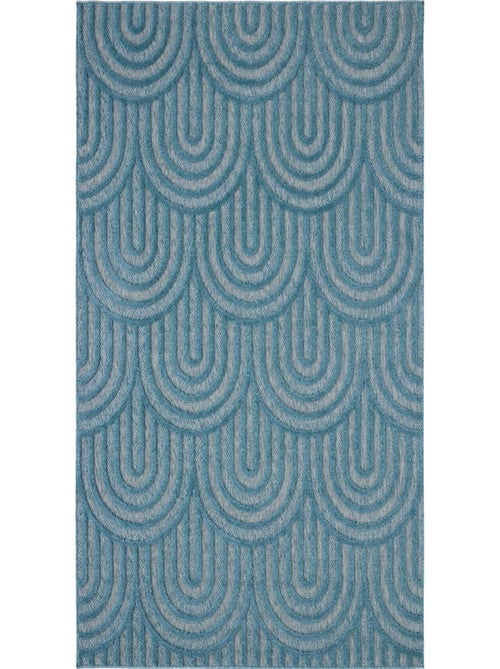 Tapis d'intérieur et extérieur motifs arcs Santorini - Kiabi