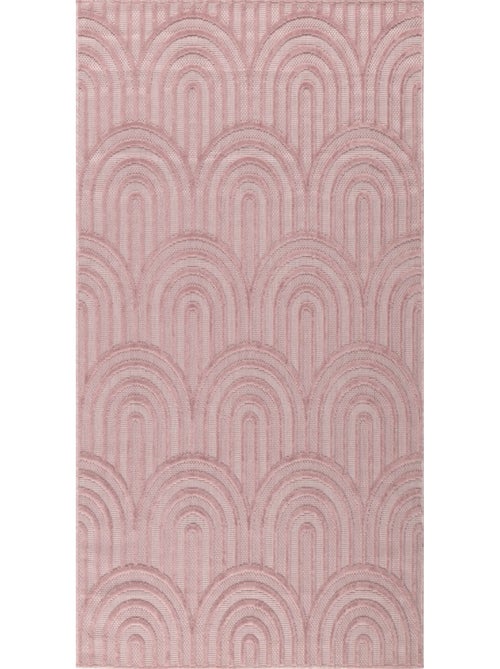 Tapis d'intérieur et extérieur motifs arcs Santorini - Kiabi