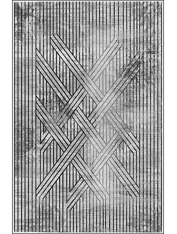 Tapis de salon 300x400 cm Polycoton Fisun Vert