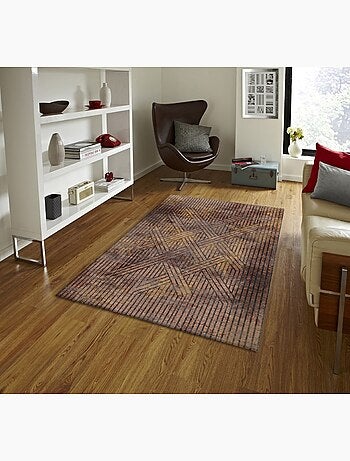 Tapis de salon 300x400 cm Polycoton Fisun Vert