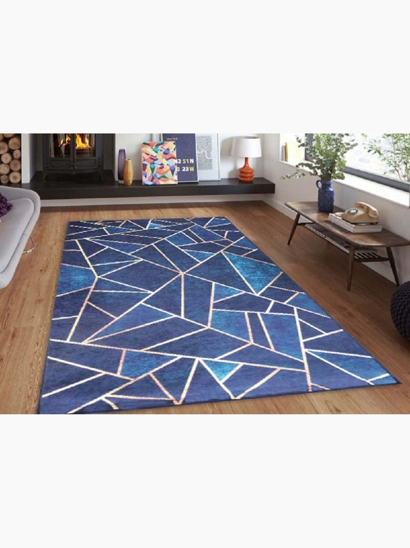 Tapis d'intérieur Grafic Bleu - Kiabi