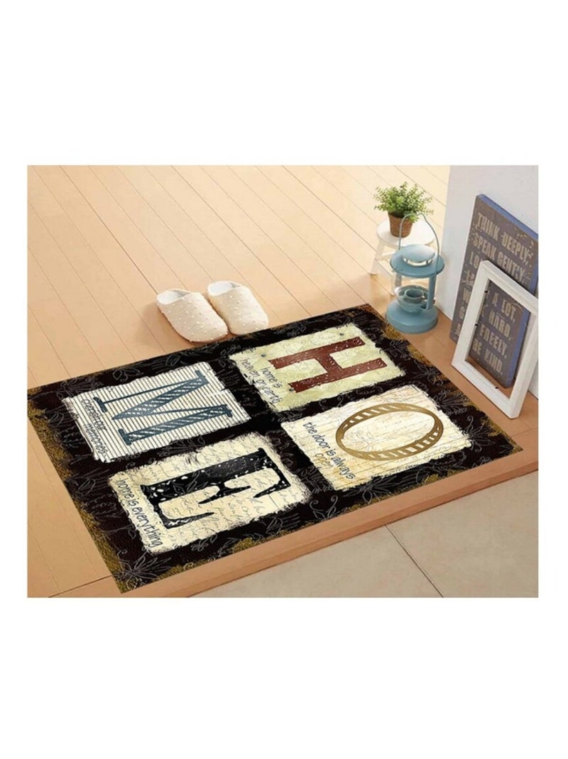 Tapis d'intérieur HOME Noir Noir - Kiabi