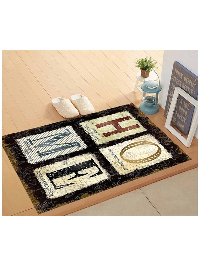 Tapis d'intérieur HOME Noir Noir - Kiabi