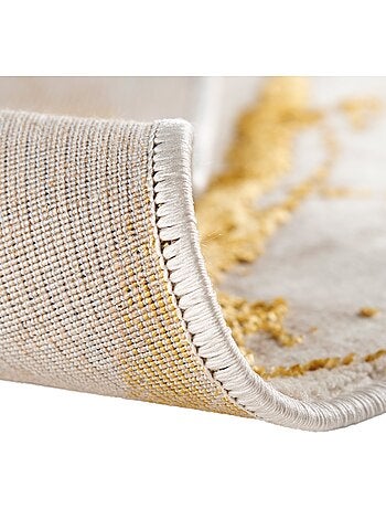 Tapis d'intérieur lara 805 – effet marbre - 80x150 / gold