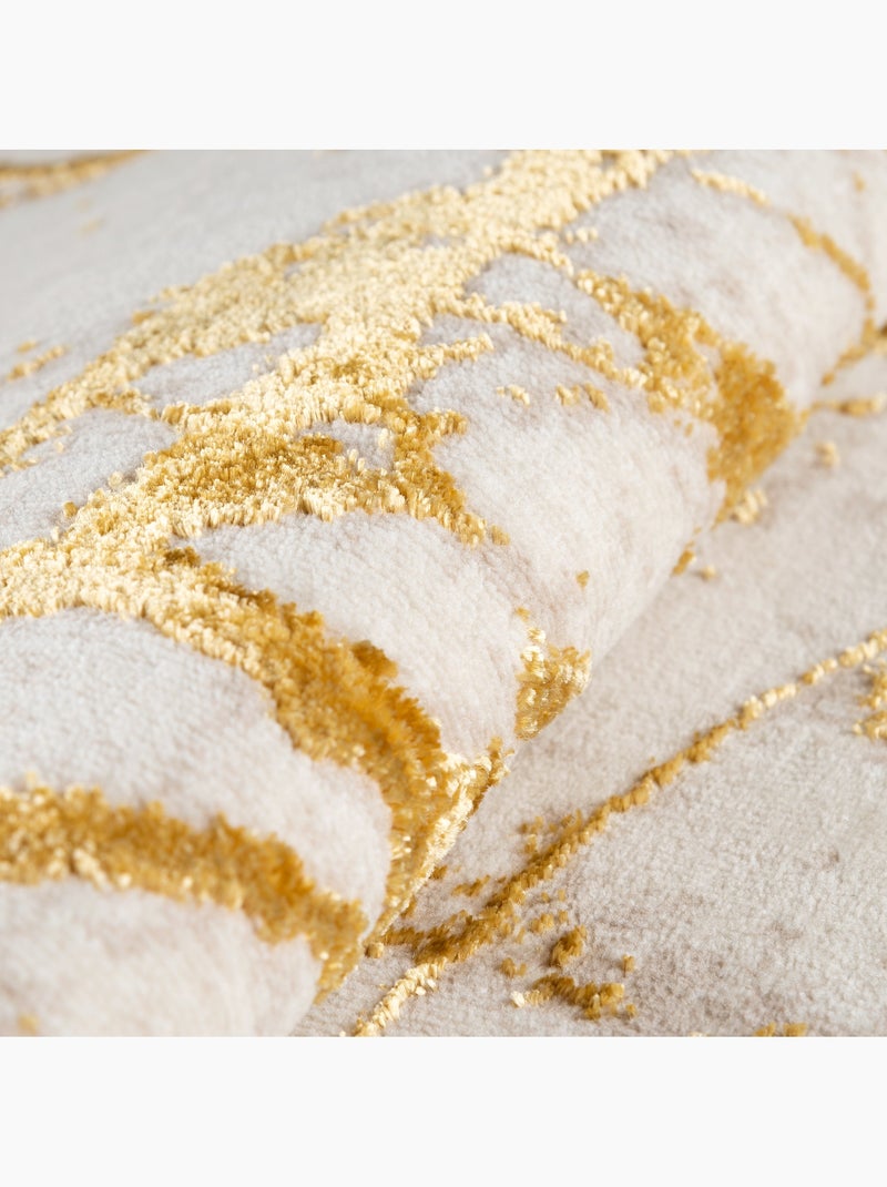 Tapis d'intérieur lara 805 – effet marbre - 80x150 / gold Gold - Kiabi
