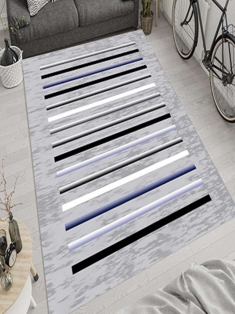 Tapis d'intérieur Rayures Gris - Kiabi