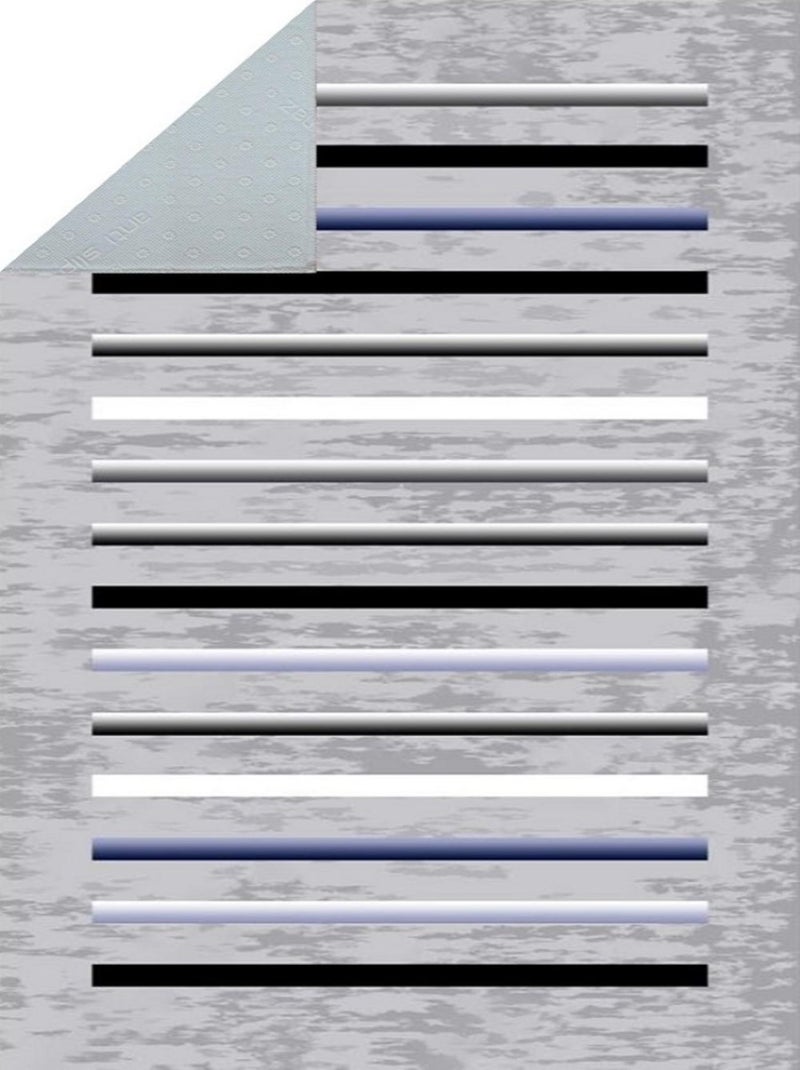 Tapis d'intérieur Rayures Gris - Kiabi