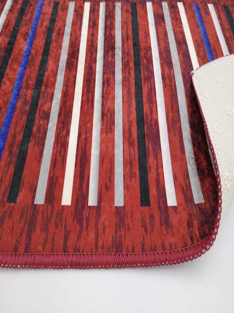 Tapis d'intérieur Rayures Rouge - Kiabi