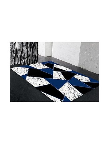 Tapis DJAM Noir/Bleu