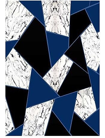Tapis DJAM Noir/Bleu