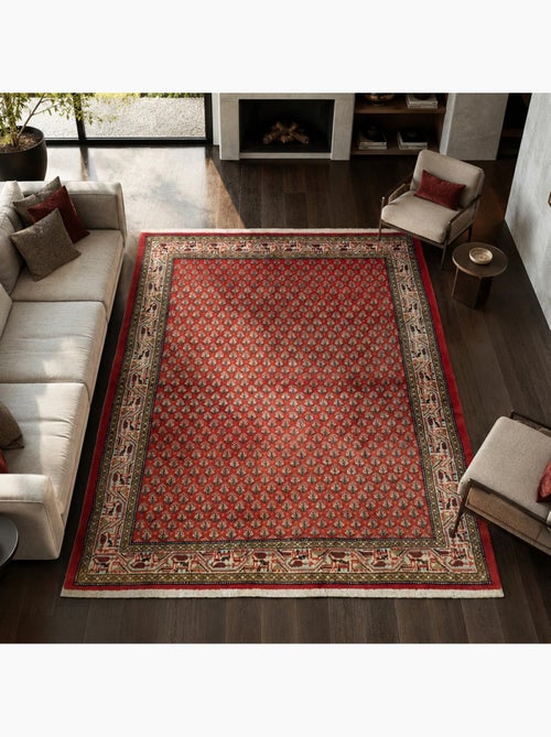 Tapis d'orient au motif oriental, noué main en laine, hamadan 51 - Kiabi