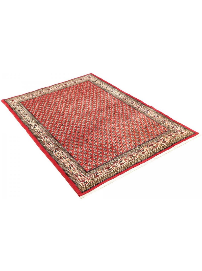 Tapis d'orient au motif oriental, noué main en laine, hamadan 51 Rouge - Kiabi