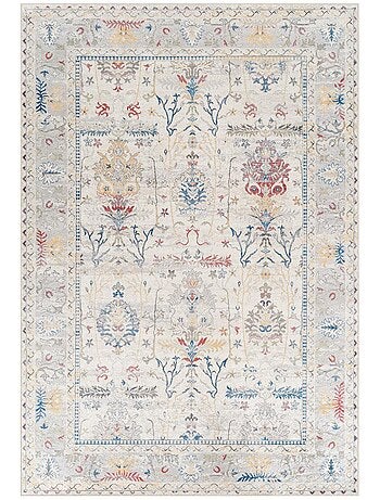 Tapis d'orient au motif oriental, style kilim, lyn11 perle