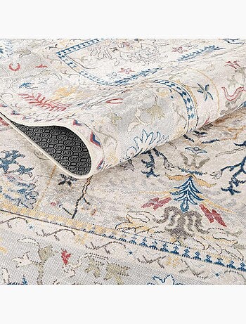 Tapis d'orient au motif oriental, style kilim, lyn11 perle