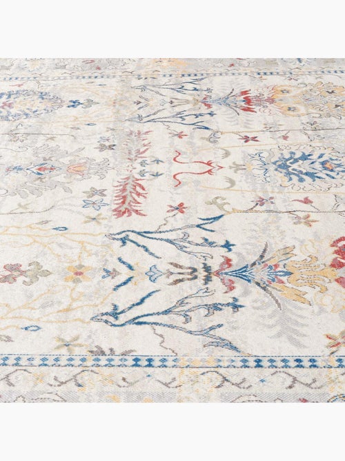 Tapis d'orient au motif oriental, style kilim, lyn11 perle - Kiabi