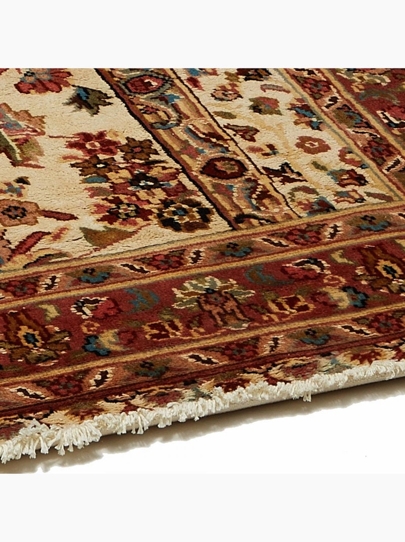 Tapis d'orient Fait main JIHANGIR 73 1A2T Beige 125x130 en soie Beige - Kiabi