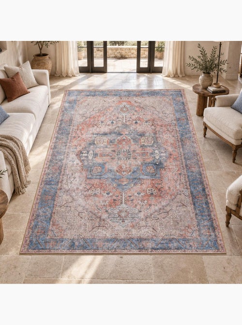 Tapis d'orient kilim motif oriental, lyn11 vintage c, tissée et chaleureuse - Kiabi