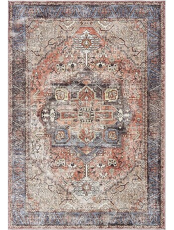 Tapis d'orient kilim motif oriental, lyn11 vintage c, tissée et chaleureuse