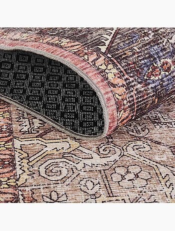 Tapis d'orient kilim motif oriental, lyn11 vintage c, tissée et chaleureuse