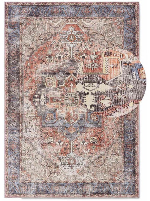 Tapis d'orient kilim motif oriental, lyn11 vintage c, tissée et chaleureuse - Kiabi Tapis d'orient kilim motif oriental, lyn11 vintage c, tissée et chaleureuse - Kiabi