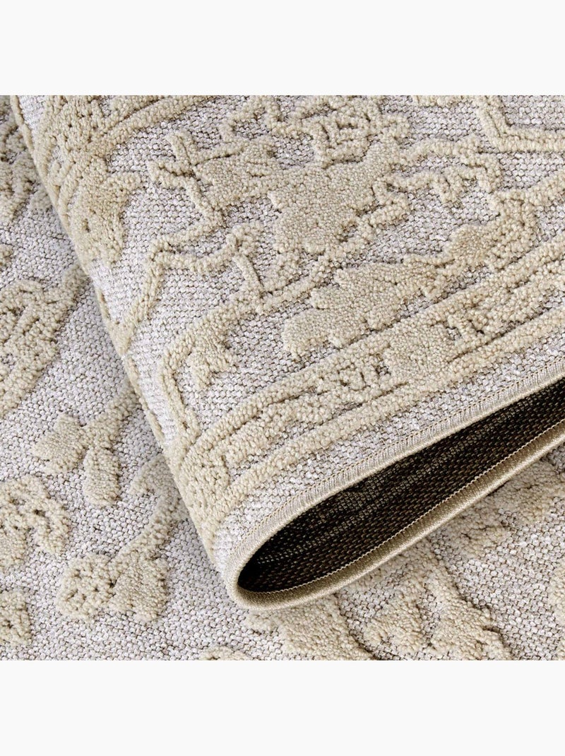 Tapis d'orient kilim oriental, motif authentique, ambroise Ecru - Kiabi