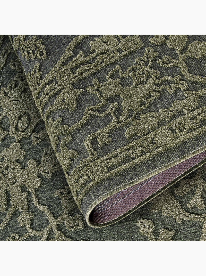 Tapis d'orient kilim oriental, motif authentique, ambroise Vert - Kiabi