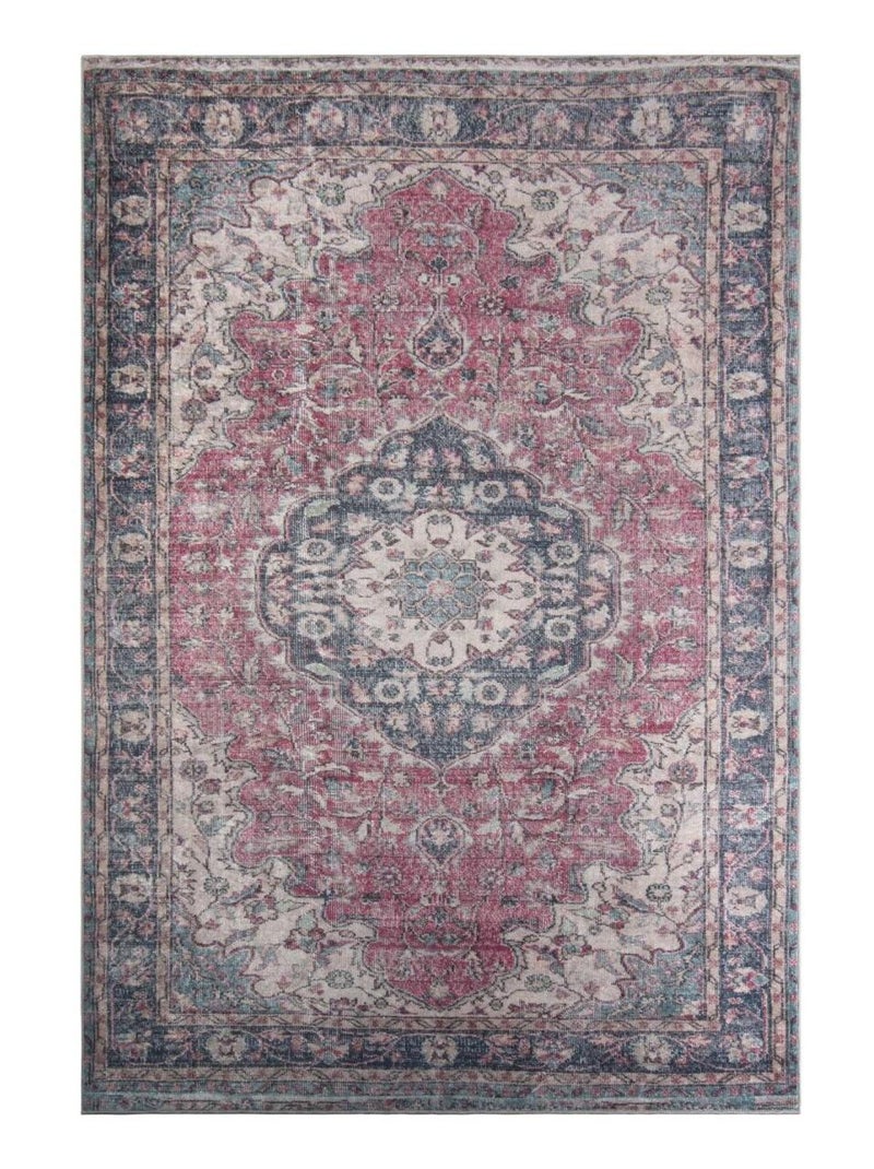 Tapis d'orient LYN11 MEDA 1 facile d'entretien Bordeaux - Kiabi