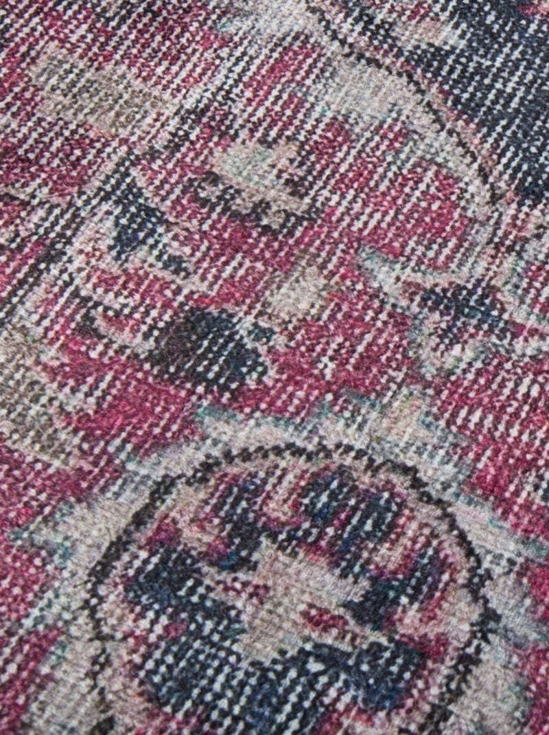 Tapis d'orient LYN11 MEDA 1 facile d'entretien Bordeaux - Kiabi