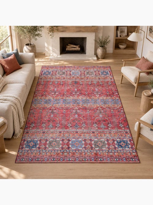 Tapis d'orient lyn11 vintage a facile d'entretien - Kiabi Tapis d'orient lyn11 vintage a facile d'entretien - Kiabi