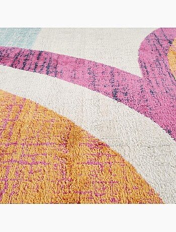 Tapis art abstrait - pf desi couleurs vives