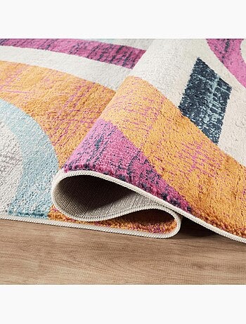 Tapis art abstrait - pf desi couleurs vives
