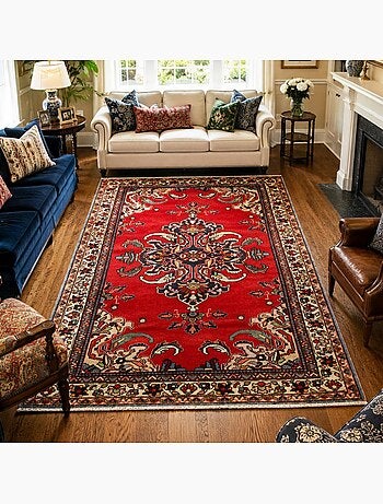 Tapis d'orient, motif oriental authentique, noué main, hamadan 42