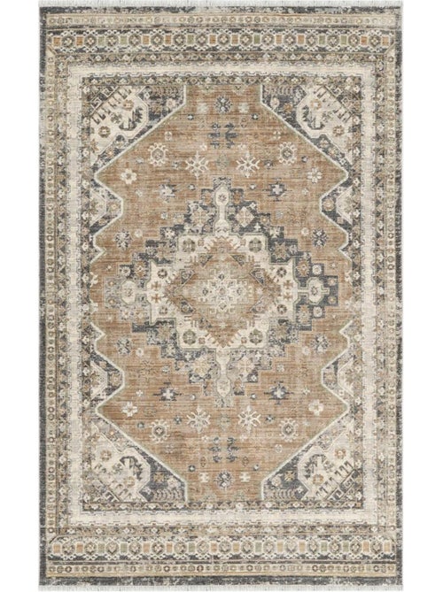 Tapis d'orient, motif oriental authentique, tissé, lyn52 bouka - Kiabi