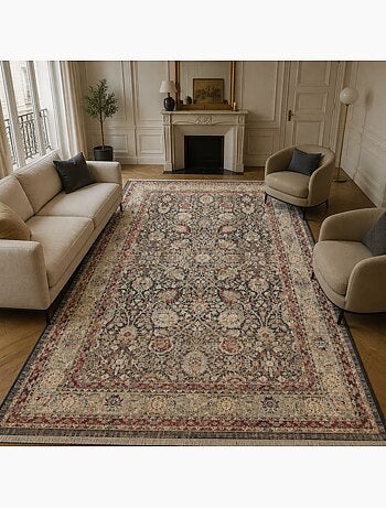 Tapis d'orient, motif oriental authentique tissé, lyn52 tabriza