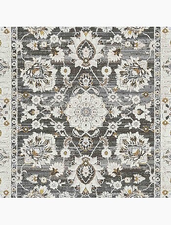 Tapis d'orient, motif oriental en relief, style authentique lyn51 opale