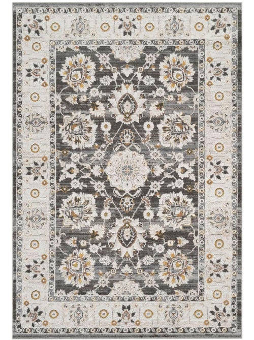 Tapis d'orient, motif oriental en relief, style authentique lyn51 opale - Kiabi