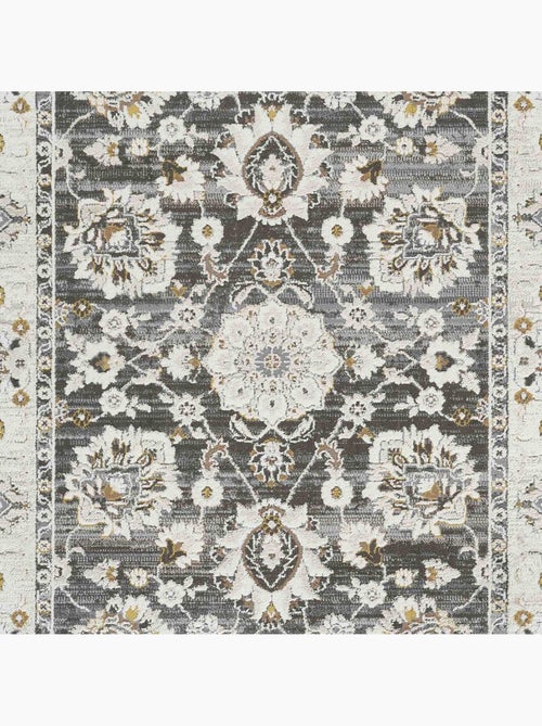 Tapis d'orient, motif oriental en relief, style authentique lyn51 opale - Kiabi