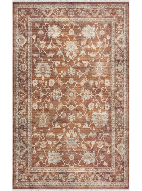 Tapis d'orient, motif oriental raffiné, tissé, poils ras - Kiabi