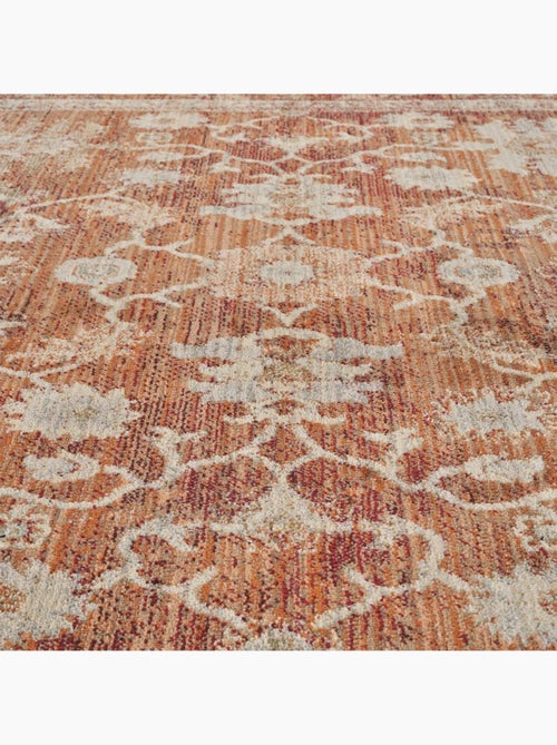 Tapis d'orient, motif oriental raffiné, tissé, poils ras - Kiabi